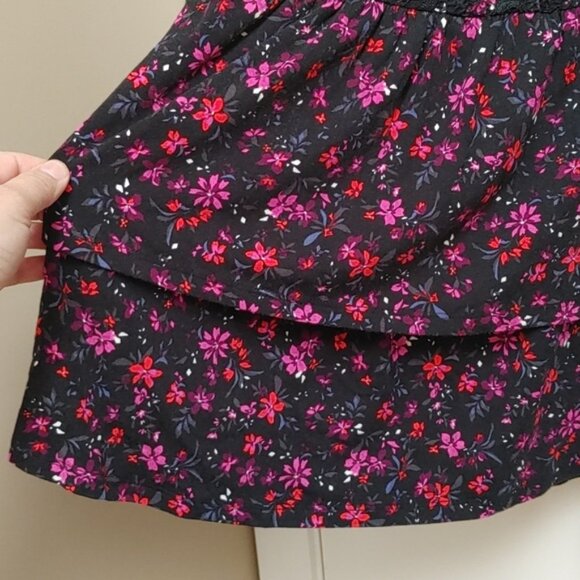 TORRID plus size 2 Super soft knit babydoll peasant lace top blouse black - Picture 4 of 9